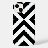 Schwarz-Weiß-Chevrons Case-Mate iPhone Hülle (Rückseite)
