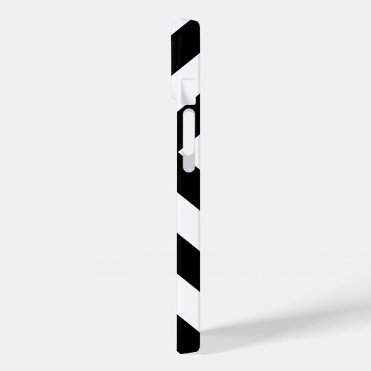 Schwarz-Weiß-Chevrons Case-Mate iPhone Hülle (Rückseite / Links)