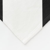 Schwarz-Weiß-Chevrons Fleecedecke (Ecke)