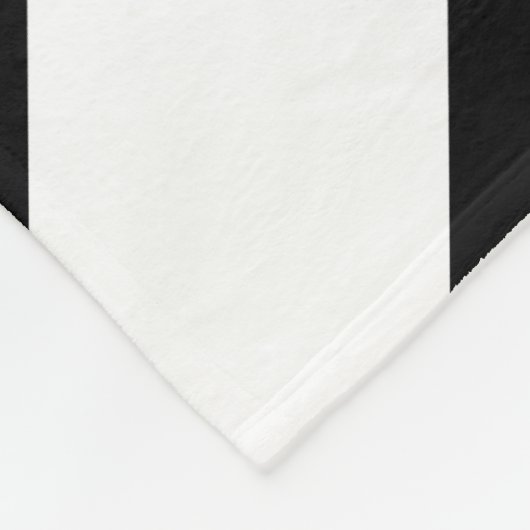 Schwarz-Weiß-Chevrons Fleecedecke (Ecke)