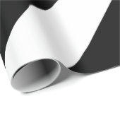 Schwarz-Weiß-Chevrons Geschenkpapier (Rolleneckpunkt)