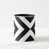 Schwarz-Weiß-Chevrons Tasse (Zentrum)