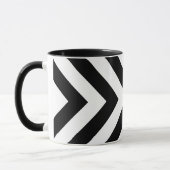 Schwarz-Weiß-Chevrons Tasse (Links)