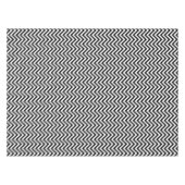 Schwarz-Weiß-Chevrons Tischdecke (Vorderseite (Horizontal))