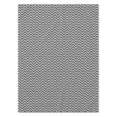 Schwarz-Weiß-Chevrons Tischdecke (Vorderseite)