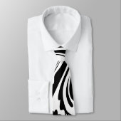 Schwarz-Weiß-Chic-Hochzeit Krawatte (Gebunden)