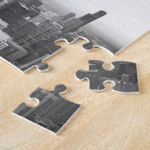 Schwarz-Weiß-Chicago-Skyline Puzzle (Seite)