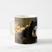Schwarz-weiß-Cocker-Spaniel-Foto Kaffeetasse (Vorderseite Links)