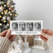 Schwarz-Weiß-Collage Foto Frohe Weihnachten