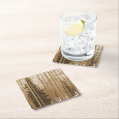 Schwarz-Weiß-Colorado Aspen Forest Untersetzer (Vor Ort)