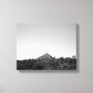 Schwarz-Weiß-Colorado-Berg am Horizont 11x14 Leinwanddruck