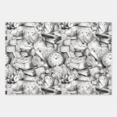 Schwarz-Weiß-Comic Geschenkpapier Set (Vorderseite 3)