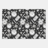 Schwarz-Weiß-Comic Geschenkpapier Set (Vorderseite 3)