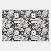 Schwarz-Weiß-Comic Geschenkpapier Set (Vorderseite 2)