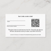 Schwarz & Weiß Community Dankbarkeit für das Gesch Visitenkarte (Rückseite)