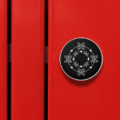 Schwarz/Weiß | Concentric Circles Decorative Knoch Keramikknauf