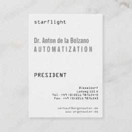 Schwarz, Weiß, cool Visitenkarte