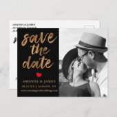 Schwarz-Weiß-Cooper-Imitate Fohlen Foto Save the D Ankündigungspostkarte (Vorne/Hinten)