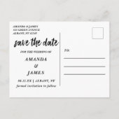 Schwarz-Weiß-Cooper-Imitate Fohlen Foto Save the D Ankündigungspostkarte (Rückseite)