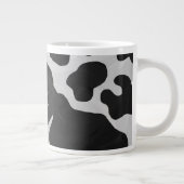Schwarz-Weiß-Cow Jumbo-Tasse (Rechts)
