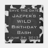 Schwarz-Weiß-Cow Magnet (Vorne)