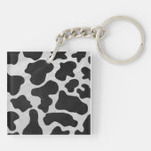 Schwarz-Weiß-Cow Schlüsselanhänger (Rückseite)