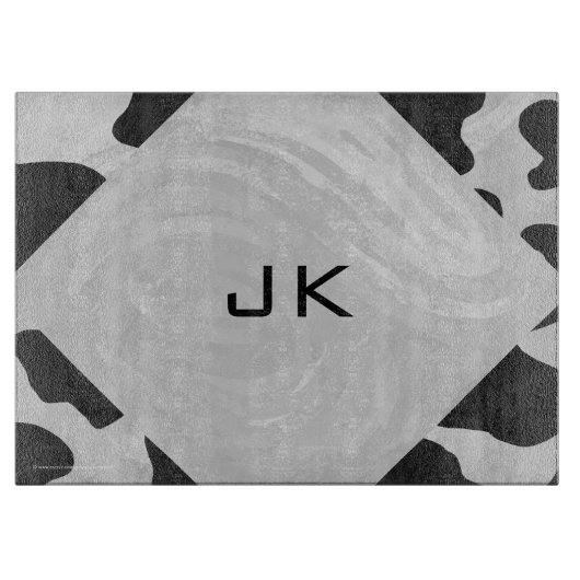 Schwarz-Weiß-Cow Schneidebrett (Vorderseite)