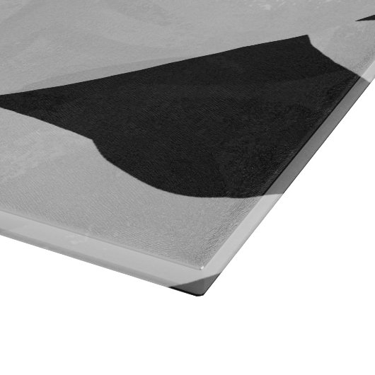 Schwarz-Weiß-Cow Schneidebrett (Ecke)