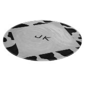 Schwarz-Weiß-Cow Schneidebrett (Ecke)