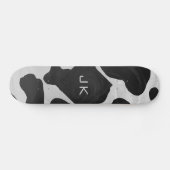 Schwarz-Weiß-Cow Skateboard (Horizontal)