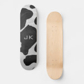 Schwarz-Weiß-Cow Skateboard (Vorderseite)