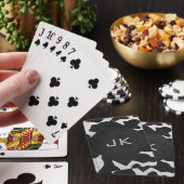 Schwarz-Weiß-Cow Spielkarten (In Situ)