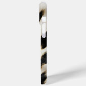 Schwarz-weiß Cowhide Case-Mate iPhone Hülle (Rückseite / Links)