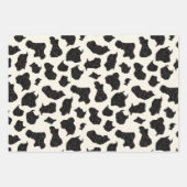 Schwarz-Weiß-Cowhide Geschenkpapier Set (Vorderseite 3)