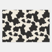 Schwarz-Weiß-Cowhide Geschenkpapier Set (Vorderseite)