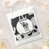 Schwarz-Weiß-Cowhide Geschenktütchen (Ausgeschnitten)