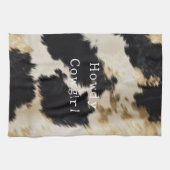 Schwarz-weiß Cowhide Geschirrtuch (Horizontal)