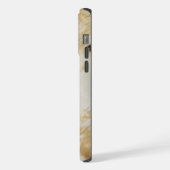 Schwarz-weiß Cowhide iPhone Hülle (Linke Seite)