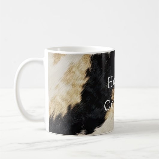 Schwarz-weiß Cowhide Kaffeetasse (Links)
