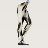 Schwarz-weiß Cowhide Leggings (Rechts)