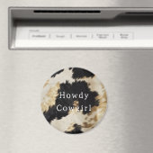 Schwarz-weiß Cowhide Magnet (In Situ (Geschirrspüler))