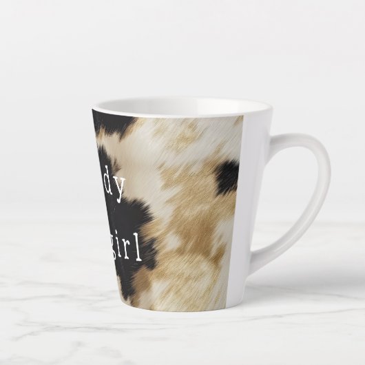 Schwarz-weiß Cowhide Milchtasse (Rechts)