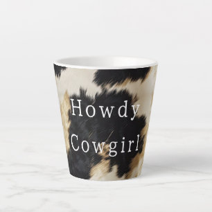 Schwarz-weiß Cowhide Milchtasse