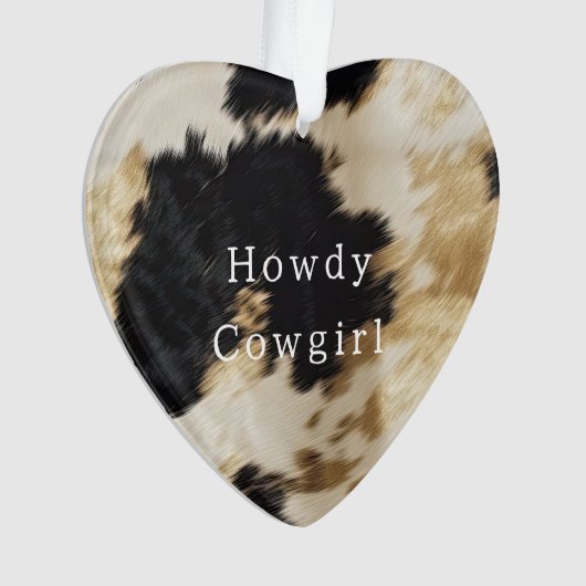 Schwarz-weiß Cowhide Ornament (Vorderseite)