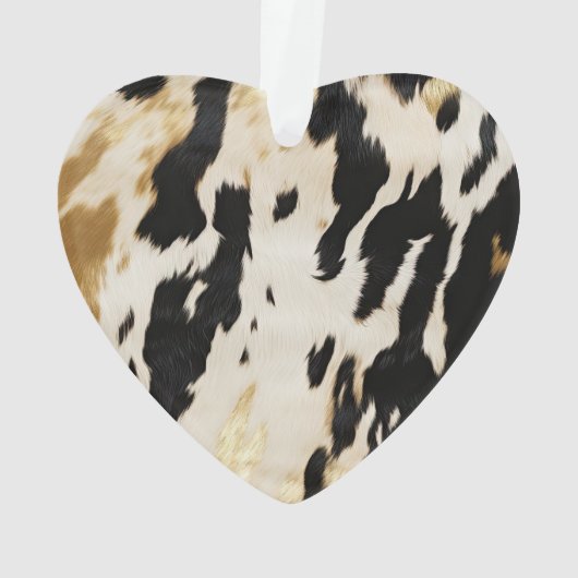 Schwarz-weiß Cowhide Ornament (Rückseite)