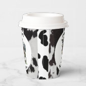Schwarz-Weiß-Cowhide Pappbecher (Rechts)