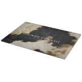 Schwarz-weiß Cowhide Schneidebrett (Ecke)
