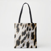 Schwarz-weiß Cowhide Tasche (Vorderseite)