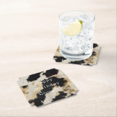 Schwarz-weiß Cowhide Untersetzer (Vor Ort)