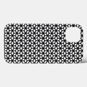 Schwarz-Weiß-Cube-Muster Case-Mate iPhone Hülle (Rückseite (Horizontal))